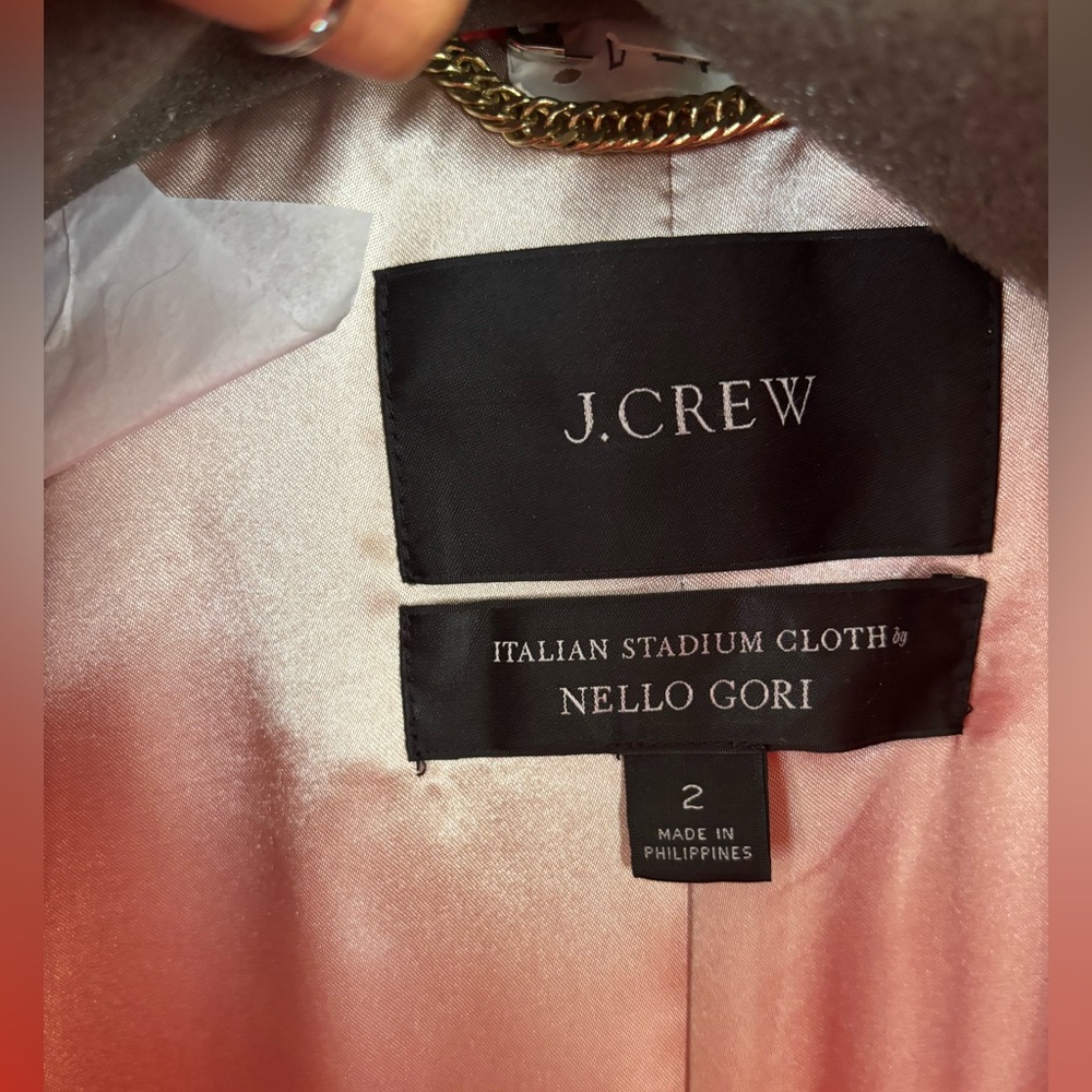 J. Crew Women's Vibrant ORANGE Cocoon Coat - Picture 3 of 5